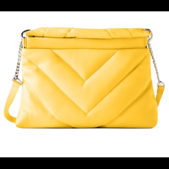 Puffy yellow shoulder bag - Picture 4 of 4